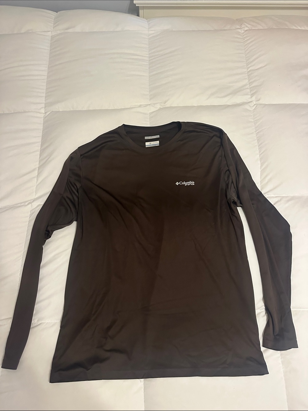 Columbia Men's Long Sleeve Shirt in Dark Brown